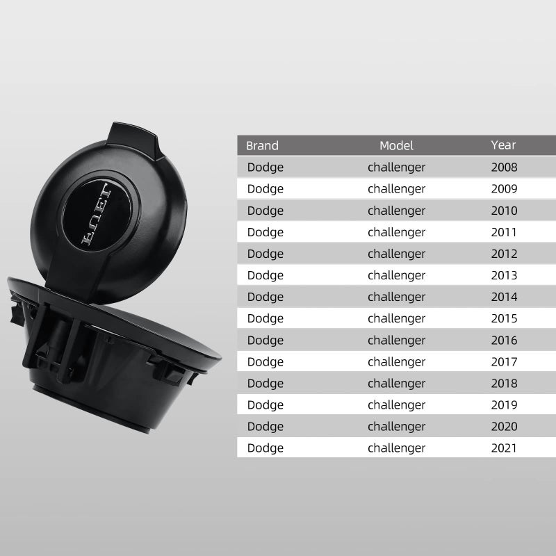 Parfyter 68250120AA Fuel Filler Door Cap Matte Black Gas Cover Cap Vapor Edition Compatible with 2008-2023 Dodge Challenger - Image 2